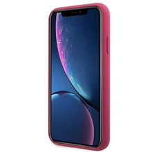 Заредете изображение във визуализатора на галерията – Karl Lagerfeld KLHCI61SLFKFU iPhone Xr fuksja/fushia hardcase Silicone Ikonik
