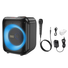 Заредете изображение във визуализатора на галерията – HOCO bluetooth / wireless speaker +microphone Graceful HA1 black
