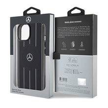Заредете изображение във визуализатора на галерията – Original Case MERCEDES hardcase Double Layer Crossed Lines MagSafe MEHMP15S23HRSK for Iphone 15 Black
