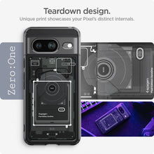 Заредете изображение във визуализатора на галерията – Spigen Ultra Hybrid case for Google Pixel 8 - dark gray (Zero One pattern)
