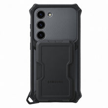 Заредете изображение във визуализатора на галерията – Samsung Rugged Gadget Case for Samsung Galaxy S23 Rugged Cover Ring Holder Stand gray (EF-RS911CBEGWW)
