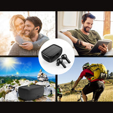 Заредете изображение във визуализатора на галерията – Choetech TWS wireless headphones with solar panel black (BH-T09)
