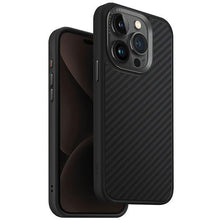 Заредете изображение във визуализатора на галерията – Uniq case Keva iPhone 15 Pro 6.1" Magclick Charging black/carbon black
