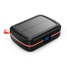 Заредете изображение във визуализатора на галерията – Choetech TWS wireless headphones waterproof with solar panel and built-in 2500mAh powerbank black (BH-T05)
