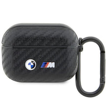 Заредете изображение във визуализатора на галерията – BMW BMAPWMPUCA2 AirPods Pro cover black/black Carbon Double Metal Logo
