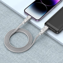 Заредете изображение във визуализатора на галерията – Borofone Cable BU43 Triumph 4 in 1 - USB + Type C na Lightning + Type C - PD 27W 3A 1,2 metres grey
