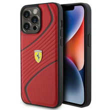 Заредете изображение във визуализатора на галерията – Original FERRARI hardcase Twist Metal Logo FEHCP15XPTWR do Iphone 15 Pro Max Red
