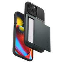 Заредете изображение във визуализатора на галерията – Spigen Slim Armor CS, abyss green - iPhone 15 Pro
