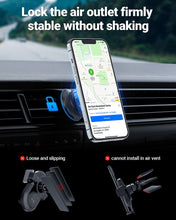 Заредете изображение във визуализатора на галерията – Acefast car holder to air vent with automatic opening and closing d9 black
