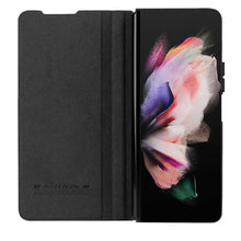 Заредете изображение във визуализатора на галерията – Nillkin Qin Leather Pro Case for Samsung Galaxy Z Fold 4 cover with a cover for the camera and a place for the stylus black
