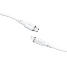 Заредете изображение във визуализатора на галерията – Acefast cable type c to lightning 8-pin mfi 3a pd30w c2-01 silicone 1,2m white
