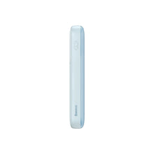 Заредете изображение във визуализатора на галерията – Baseus Comet Series powerbank with display 10000mAh 22.5W - blue + USB-A - USB-C cable 0.3m - white
