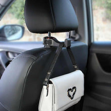 Заредете изображение във визуализатора на галерията – Hanger / hook / organizer for shopping on the headrest + mobile holer hm-589 white - TopMag
