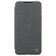 Заредете изображение във визуализатора на галерията – Nillkin Qin Cloth Pro Case for Samsung Galaxy S23 Cover with Flip Camera Cover Gray
