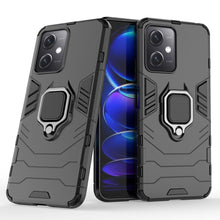 Заредете изображение във визуализатора на галерията – Ring Armor Case for Xiaomi Redmi Note 12 5G / Poco X5 5G Armor Cover Magnetic Holder Ring Black
