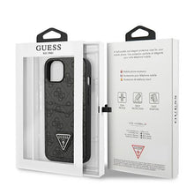 Заредете изображение във визуализатора на галерията – Guess GUHCP13SP4TPK iPhone 13 mini 5.4" black/black hardcase 4G Triangle Logo Cardslot
