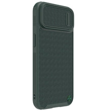 Заредете изображение във визуализатора на галерията – Nillkin Textured S Case iPhone 14 Pro Max armored cover with camera cover dark green
