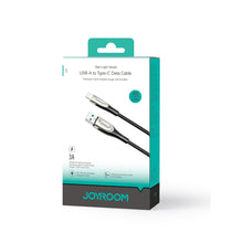 Заредете изображение във визуализатора на галерията – Joyroom Pioneer Series SA31-AC6 USB-A / USB-C cable 100W 1.2m - black

