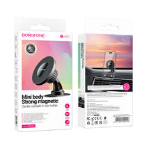 Заредете изображение във визуализатора на галерията – Borofone Car holder BH91 Ring magnetic, stick-on base black
