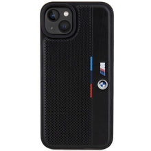 Заредете изображение във визуализатора на галерията – BMW Perforated Tricolor Line case for iPhone 15 / 14 / 13 - black
