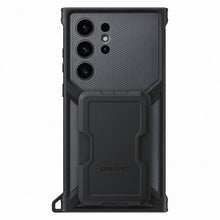 Заредете изображение във визуализатора на галерията – Samsung Rugged Gadget Case for Samsung Galaxy S23 Ultra Rugged Cover Ring Holder Stand Gray (EF-RS918CBEGWW)
