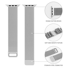Заредете изображение във визуализатора на галерията – Milanese bracelet loop for Apple Watch 38/40/41mm silver
