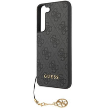 Заредете изображение във визуализатора на галерията – Guess GUHCS23SGF4GGR S23 S911 grey/grey hardcase 4G Charms Collection

