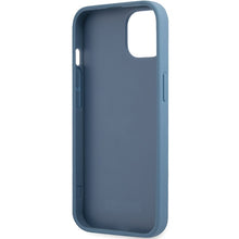 Заредете изображение във визуализатора на галерията – Original Case GUESS hardcase 4G Stripe Collection GUHCP15SG4GLBL for Iphone 13/14/15 blue

