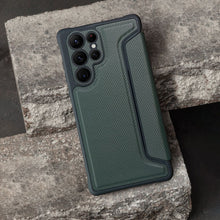 Заредете изображение във визуализатора на галерията – Razor калъф тип книга за samsung a22 5g dark green - TopMag
