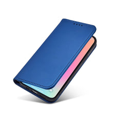 Заредете изображение във визуализатора на галерията – Magnet Card Case case for iPhone 14 Pro flip cover wallet stand blue
