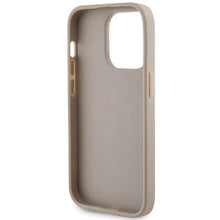 Заредете изображение във визуализатора на галерията – Guess Perforated 4G Glitter case for iPhone 15 Pro - gold
