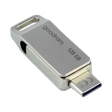 Заредете изображение във визуализатора на галерията – Flash Drive 128GB USB 3.2 Gen 1 USB / USB C OTG ODA3 Goodram - Silver
