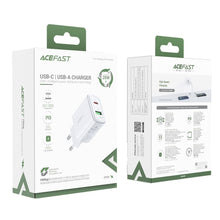 Заредете изображение във визуализатора на галерията – Acefast charger usb a + typ c qc3.0 pd20w a25 white - TopMag
