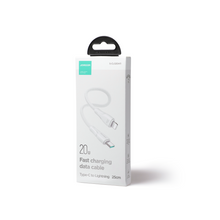 Заредете изображение във визуализатора на галерията – Joyroom USB C - Lightning 20W Surpass Series cable for fast charging and data transfer 0.25 m white (S-CL020A11)
