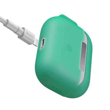 Заредете изображение във визуализатора на галерията – Baseus Let's go AirPods Pro Case silicone case for AirPods Pro headphones + mini lanyard green
