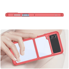 Заредете изображение във визуализатора на галерията – Outer Space Case for Samsung Galaxy Z Flip 3 cover with a flexible frame red
