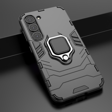 Заредете изображение във визуализатора на галерията – Ring Armor case for Samsung Galaxy S23 armored cover magnetic holder ring black

