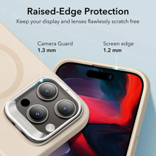 Заредете изображение във визуализатора на галерията – ESR Cloud Kickstand Halolock case with MagSafe for iPhone 15 Pro - beige
