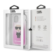 Заредете изображение във визуализатора на галерията – Karl Lagerfeld KLHCN58TRDFKPI iPhone 11 Pro różowy/pink Gradient Ikonik Karl
