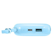 Заредете изображение във визуализатора на галерията – Joyroom power bank 10000mAh Jelly Series 22.5W with built-in USB C cable blue (JR-L002)
