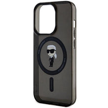 Заредете изображение във визуализатора на галерията – Karl Lagerfeld IML Ikonik MagSafe case for iPhone 14 Pro Max - black
