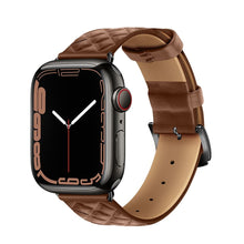 Заредете изображение във визуализатора на галерията – HOCO strap for Apple Watch 42/44/45/49mm Elegant leather WA18 brown
