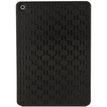 Заредете изображение във визуализатора на галерията – Karl Lagerfeld KLFC10SAKHPCK iPad 10.2" Folio Magnet Allover Cover black/black Saffiano Monogram Choupette
