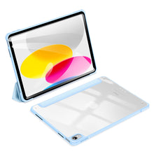 Заредете изображение във визуализатора на галерията – Dux Ducis Copa case for iPad 10.9'' 2022 (10 gen.) smart cover stand blue
