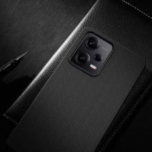 Заредете изображение във визуализатора на галерията – Nillkin Textured Case for Xiaomi Redmi Note 12 Pro / Poco X5 Pro 5G Reinforced Nylon Cover Black
