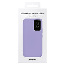 Заредете изображение във визуализатора на галерията – Samsung Smart View Wallet Case for Samsung Galaxy A54 5G cover with smart flip window card wallet blue (EF-ZA546CVEGWW)
