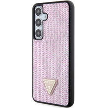 Заредете изображение във визуализатора на галерията – Guess Rhinestone Triangle case for Samsung Galaxy S24+ - pink
