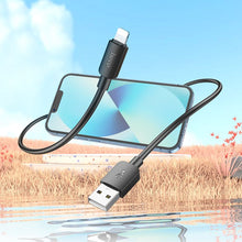 Заредете изображение във визуализатора на галерията – HOCO cable USB do Iphone Lightning 8-pin Hyper 2,4A X96 black
