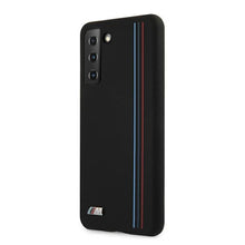 Заредете изображение във визуализатора на галерията – Original faceplate case BMW BMHCS21MSIVTBK for SAMSUNG S21 Plus (Stripes M Collection / black)
