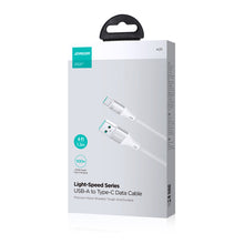Заредете изображение във визуализатора на галерията – Joyroom Light-Speed ​​Series SA25-AC6 USB-A / USB-C Fast Transfer Cable 100W 3m - White
